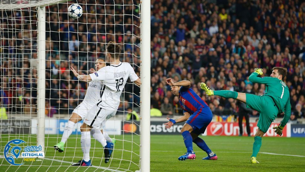 لیگ قهرمانان اروپا دیدار بارسلونا و پاری سن ژرمن