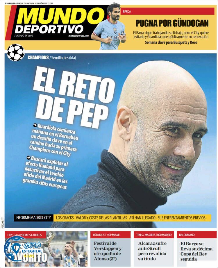 روزنامه ورزشی موندو دپورتیوو دوشنبه 18 اردیبهشت 1402 