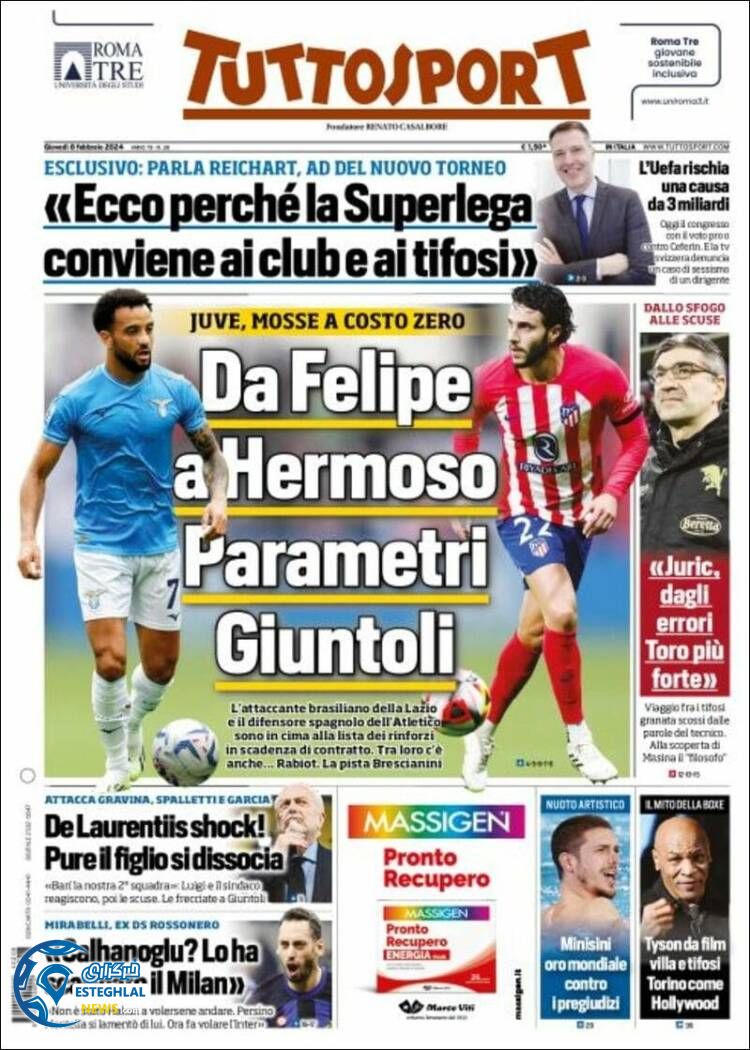 روزنامه ورزشی توتو اسپورت پنجشنبه 19 بهمن 1402 