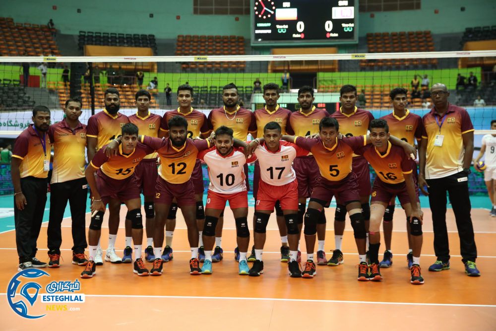 دیدار تیم های ملی والیبال ایران و سریلانکا