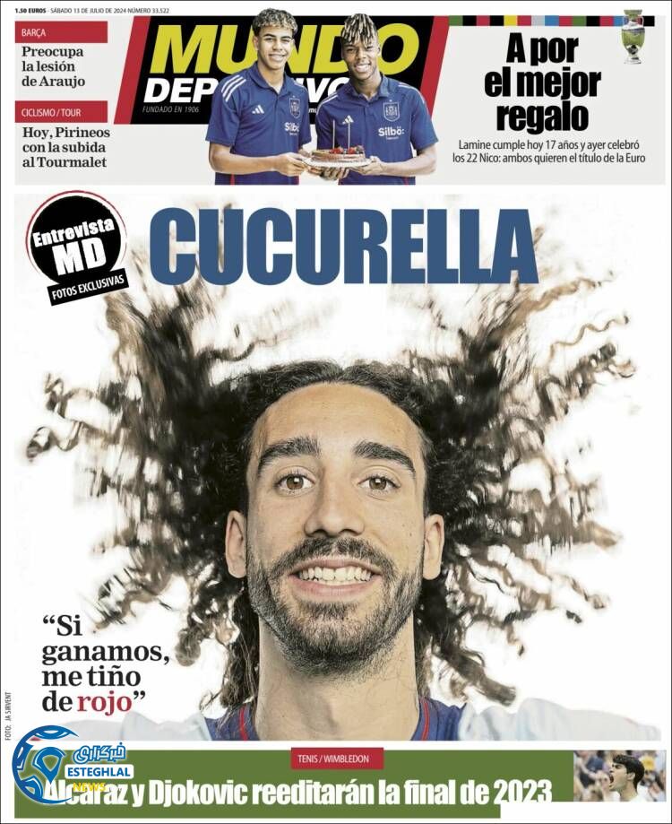 روزنامه ورزشی موندو دپورنیوو شنبه 23 تیر 1403 