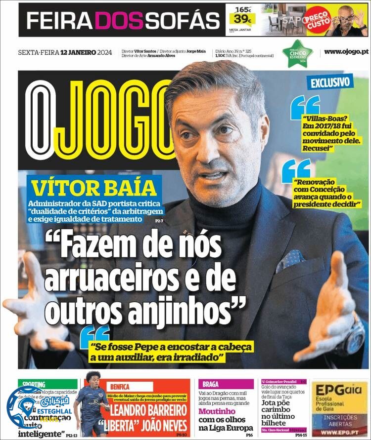 روزنامه ورزشی اوجوگو جمعه 22 دی 1402 