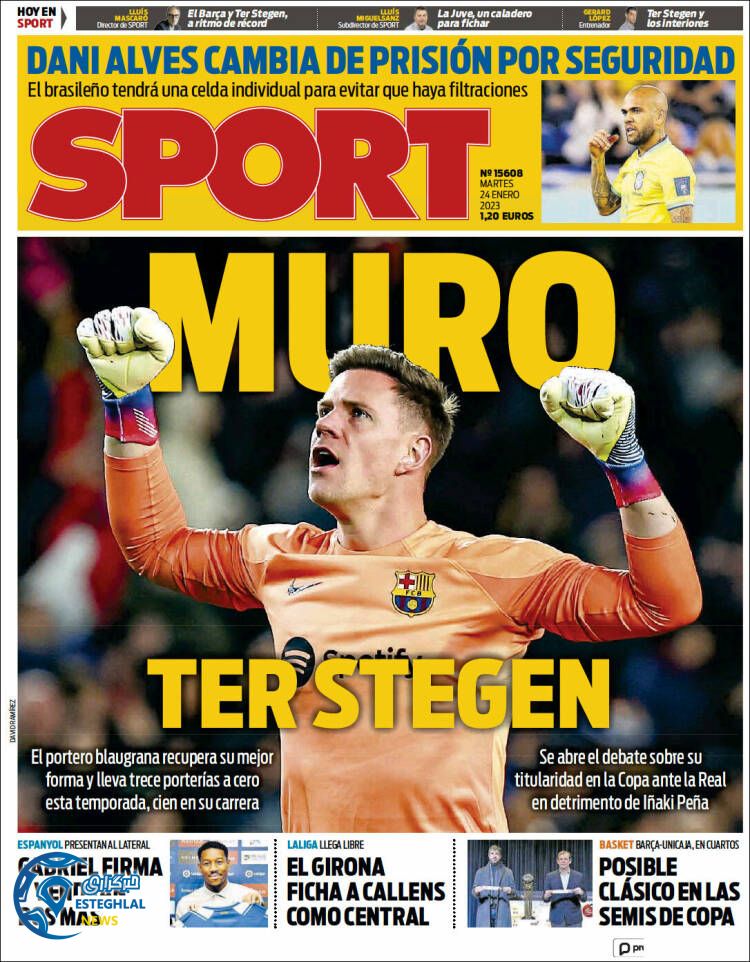 روزنامه ورزشی اسپورت سه شنبه 4 بهمن 1401 