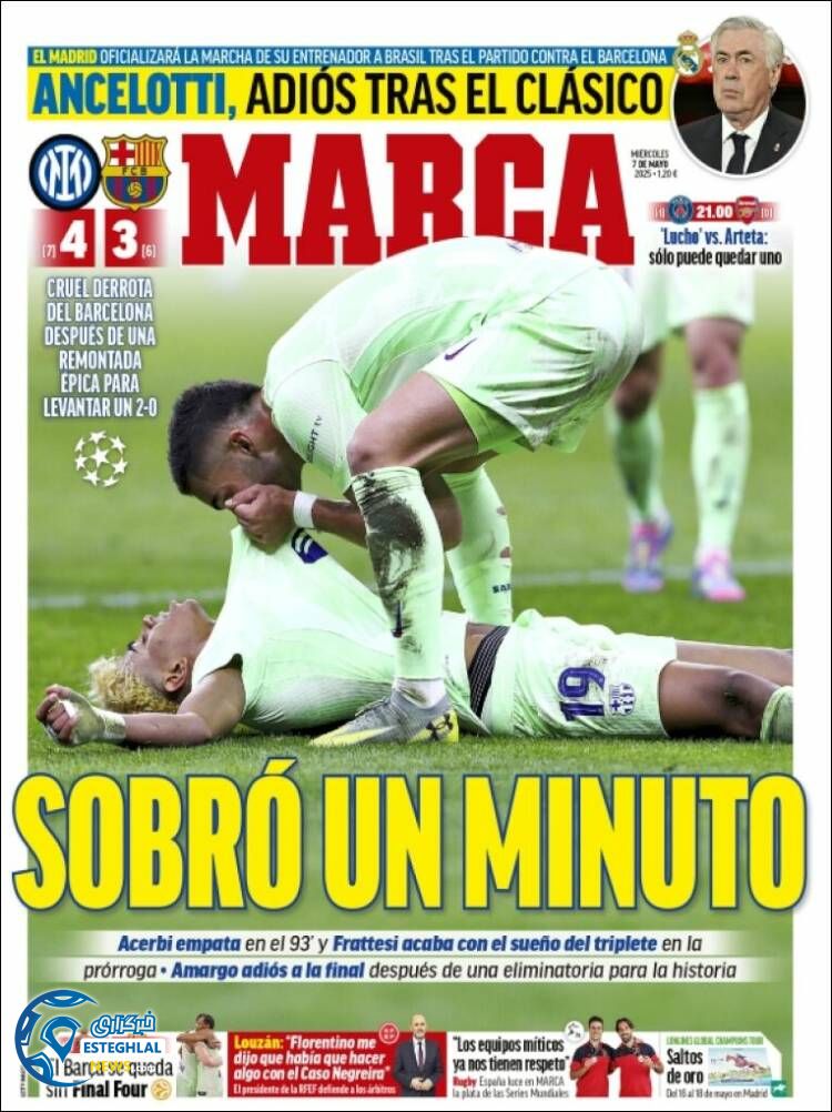 روزنامه ورزشی مارکا چهارشنبه 17 اردیبهشت 1404 