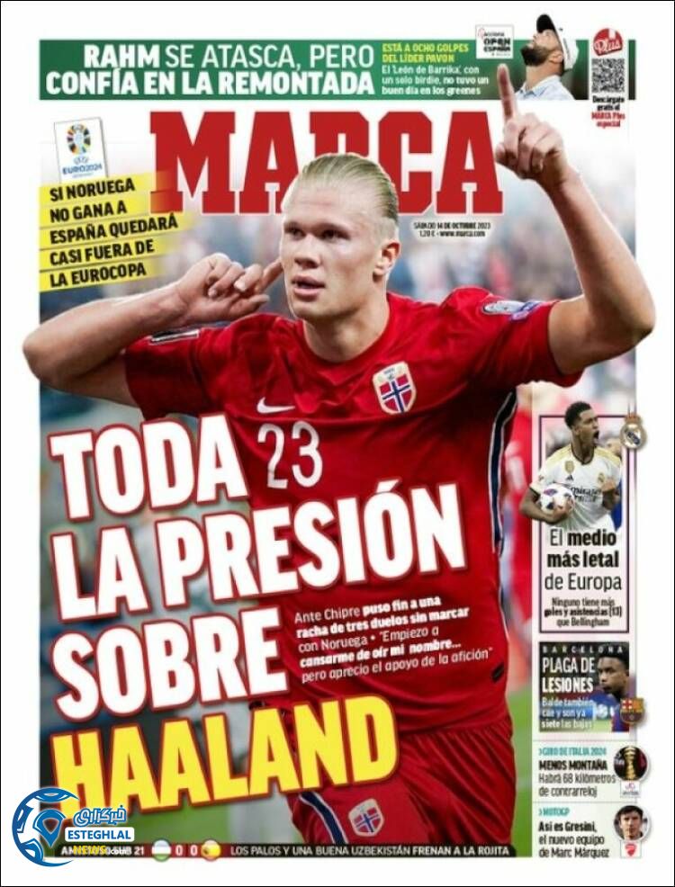 روزنامه ورزشی مارکا شنبه 22 مهر 1402