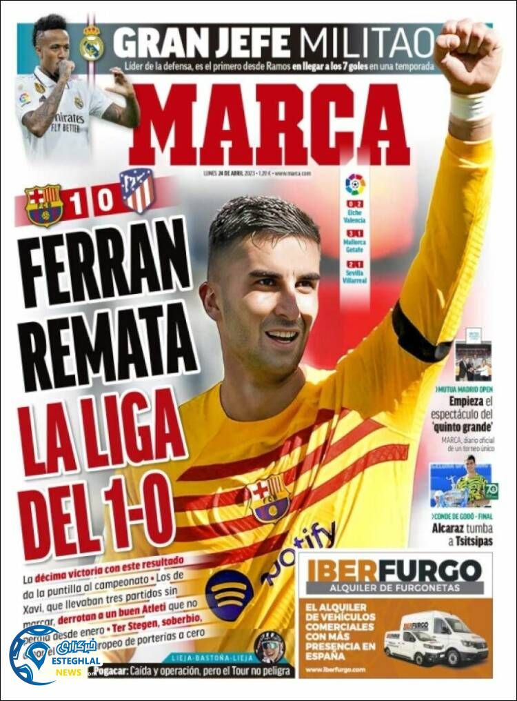 روزنامه ورزشی نارکا دوشنبه 4 اردیبهشت 1402 