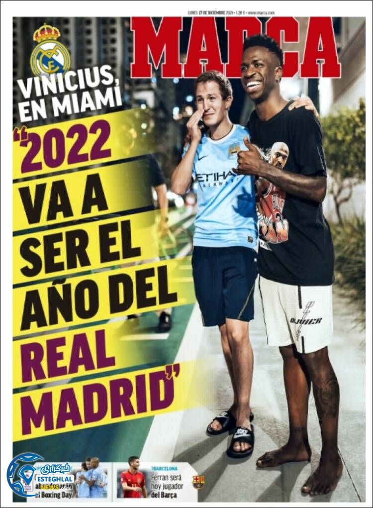 روزنامه ورزشی مارکا دوشنبه 6 دی 1400