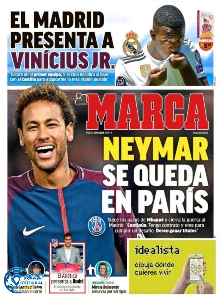 روزنامه ورزشی مارکا شنبه 30 تیر 1397