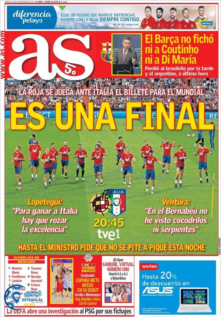 روزنامه آاس 11شهریور 96