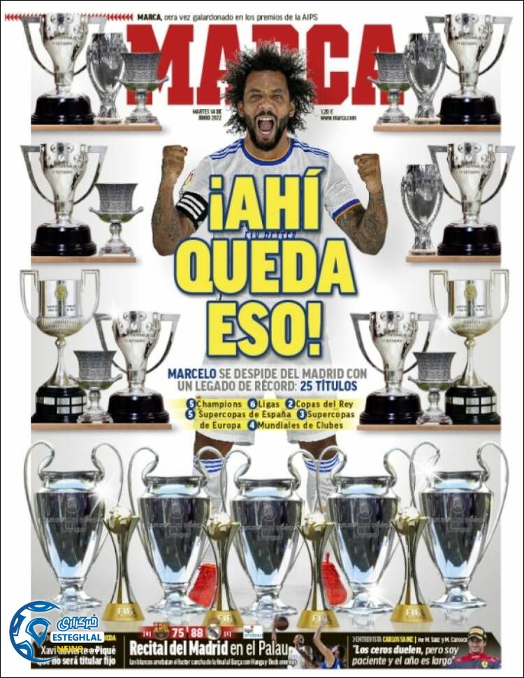 روزنامه ورزشی مارکا سه شنبه 24 خرداد 1401