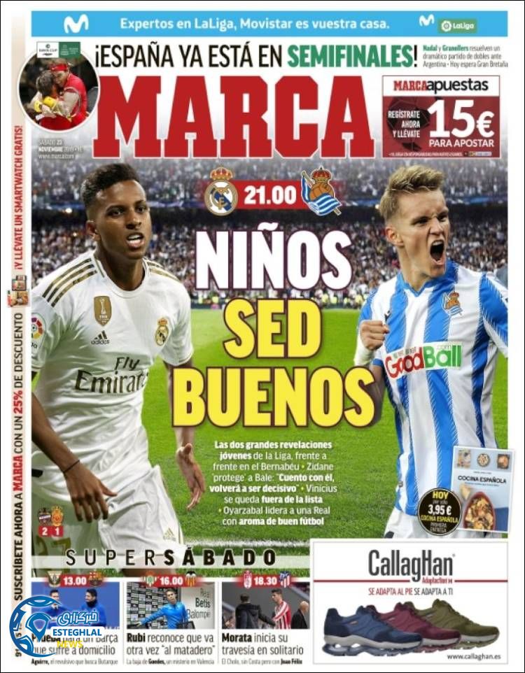 روزنامه ورزشی مارکا شنبه 2 آذر 1398