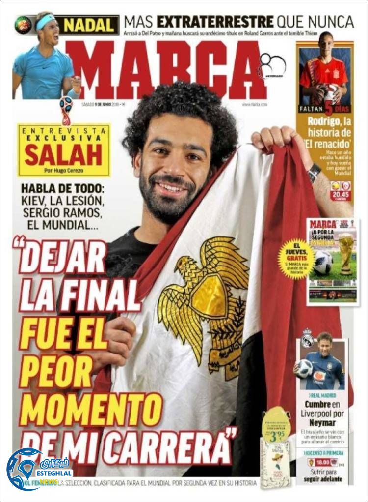 روزنامه مارکا شنبه 19 خرداد 1397