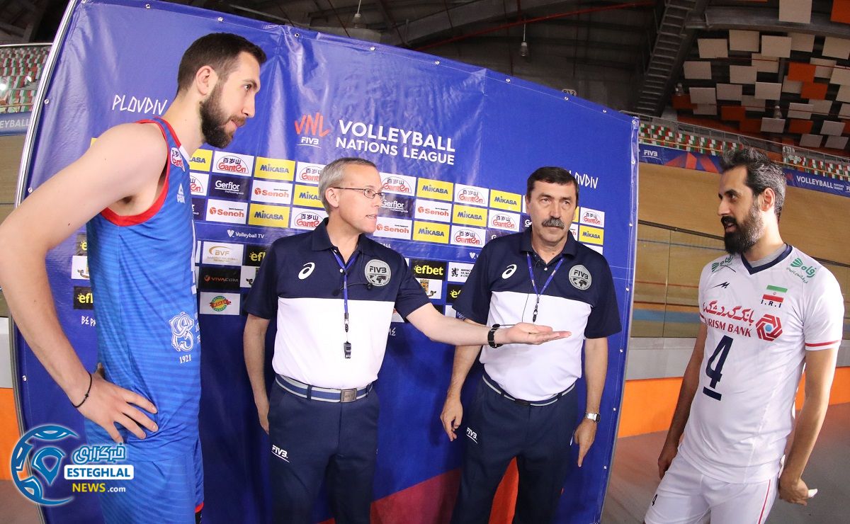 دیدار تیم های ملی والیبال ایران و صربستان