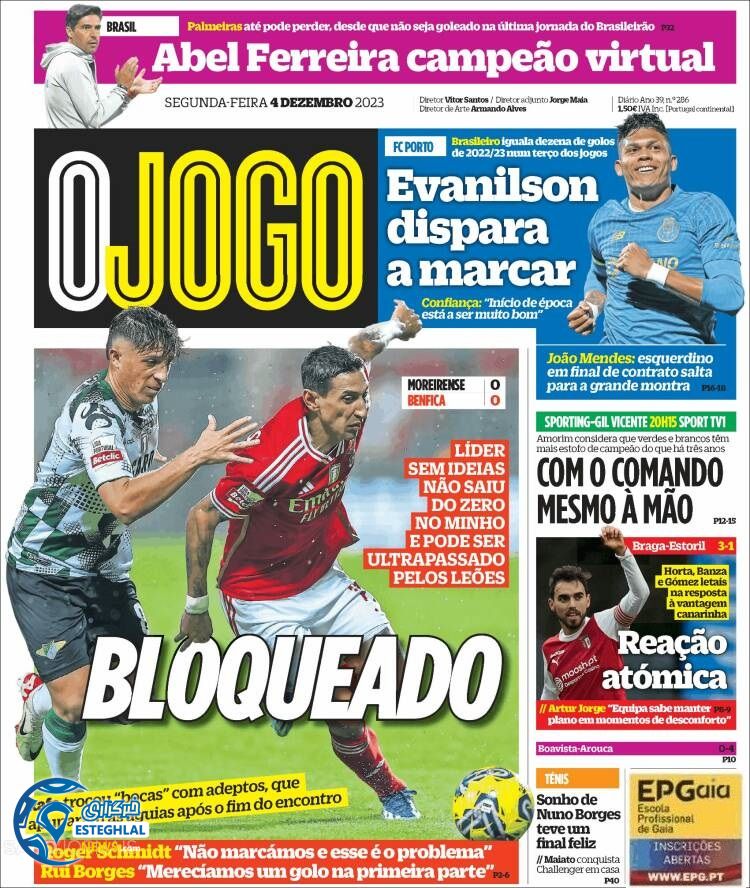 روزنامه ورزشی اوچوگو دوشنبه 13 آذر 1402 