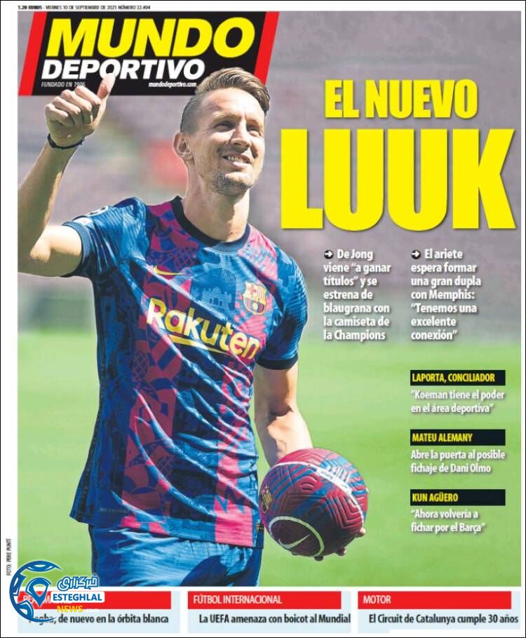 روزنامه ورزشی موندو دپورتیوو شنبه 20 شهریور 1400