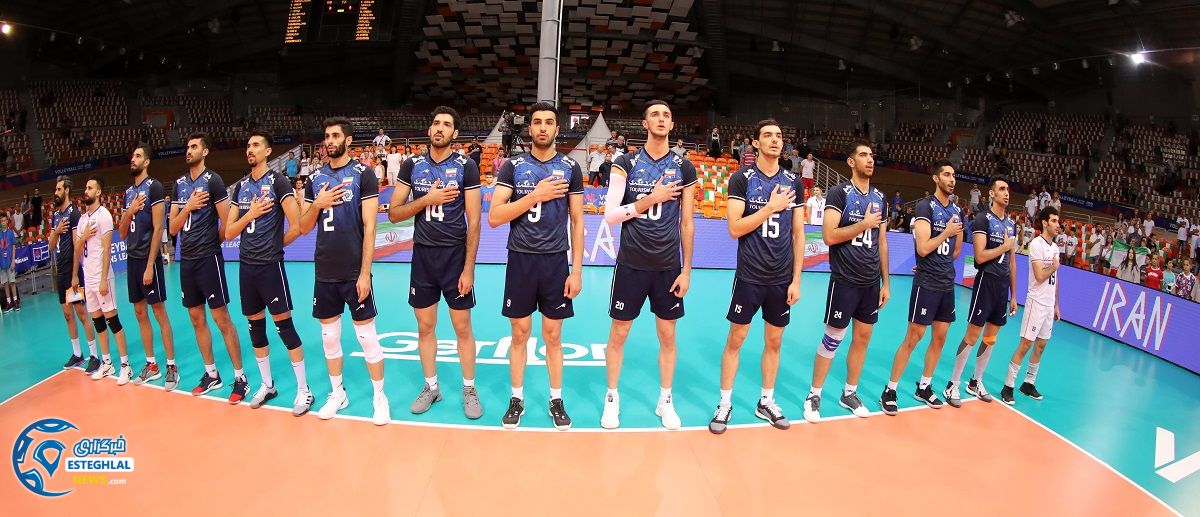 دیدار تیم های ملی والیبال ایران و امریکا