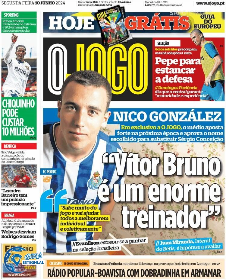 روزنامه ورزشی اوجوگو دوشنبه 21 خرداد 1403 