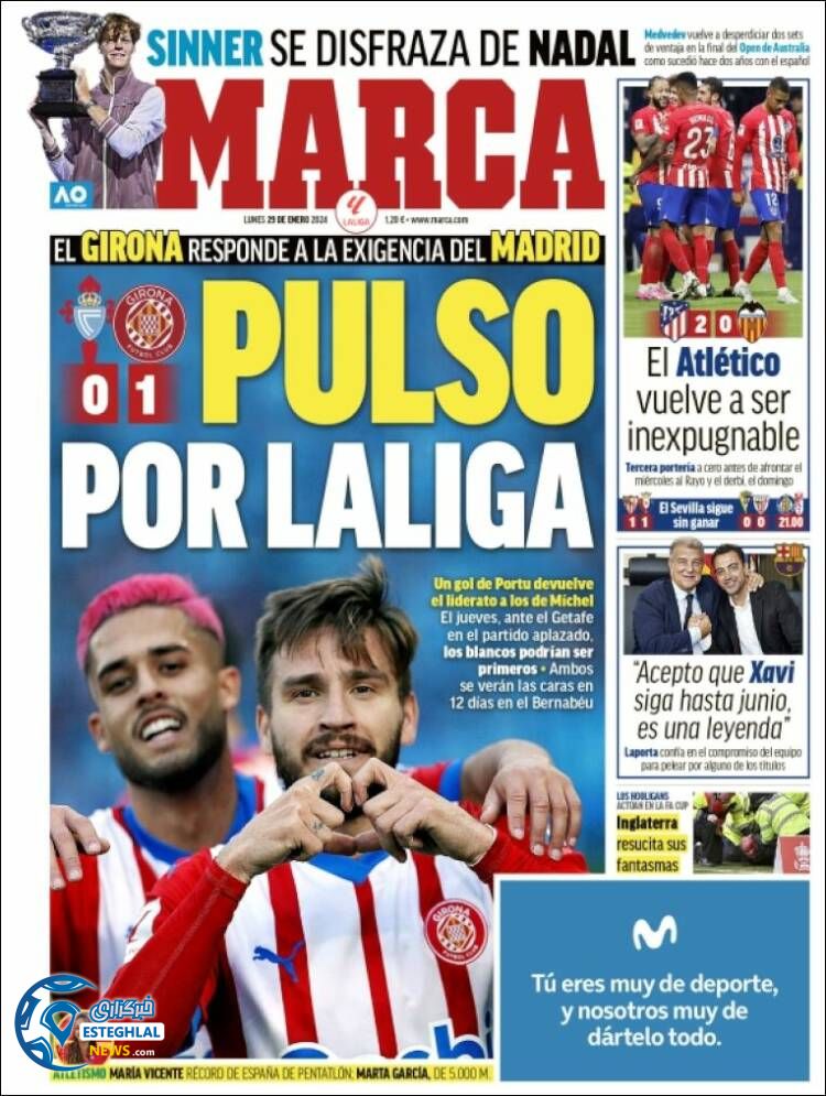 روزنامه ورزشی مارکا دوشنبه 9 بهمن 1402 