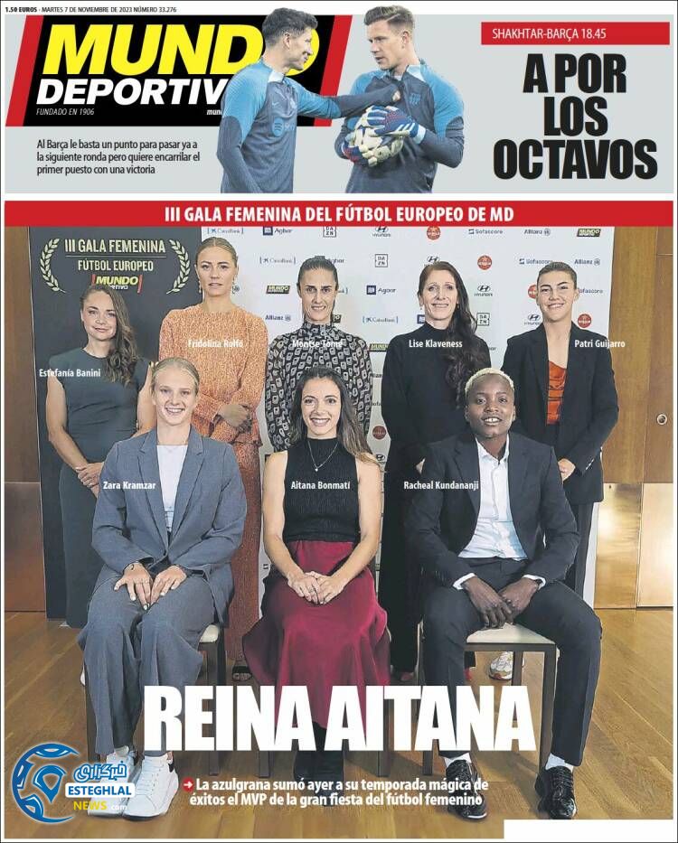 روزنامه ورزشی موندو دپورتیوو سه شنبه 16 آبان 1402 