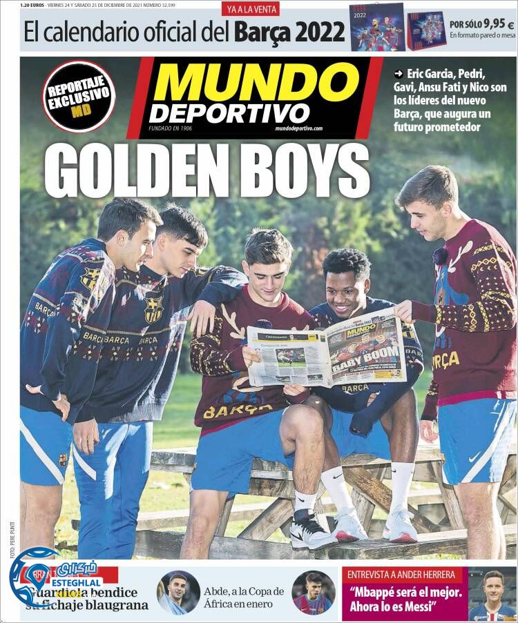 روزنامه ورزشی موندو دپورتیوو شنبه 4 دی 1400