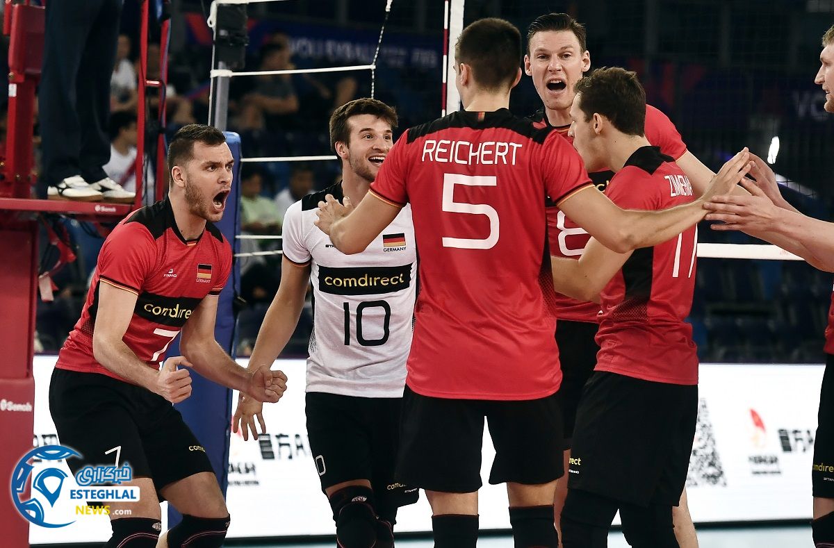 دیدار تیم ملی والیبال ایران و آلمان
