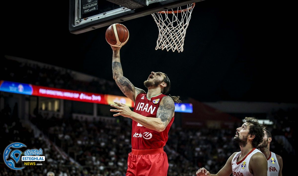 دیدار تیم ملی بسکتبال ایران واسپانیا