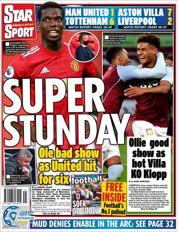 روزنامه ورزشی استار اسپورت دوشنبه 14 مهر 1399