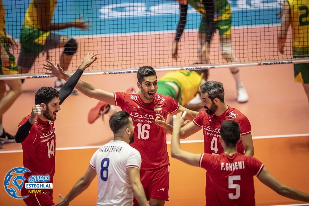دیدار تیم های ملی والیبال ایران و استرالیا