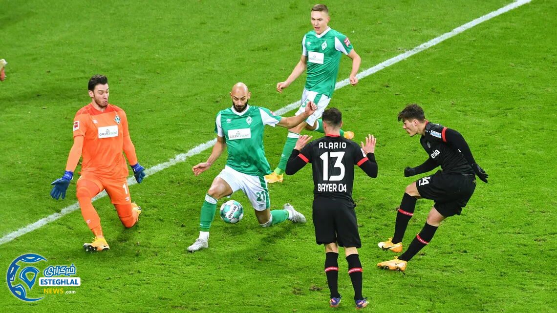 بایرلورکوزن 1-1 وردربرمن