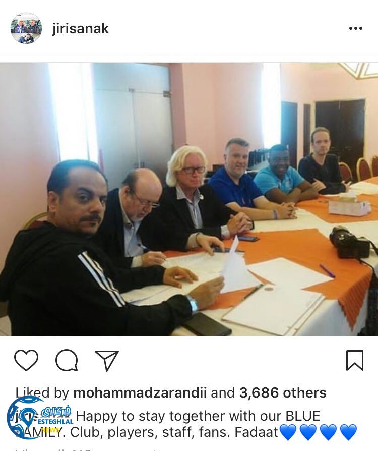 پست اینستاگرامی ساناک پس از تمدید قرارداد