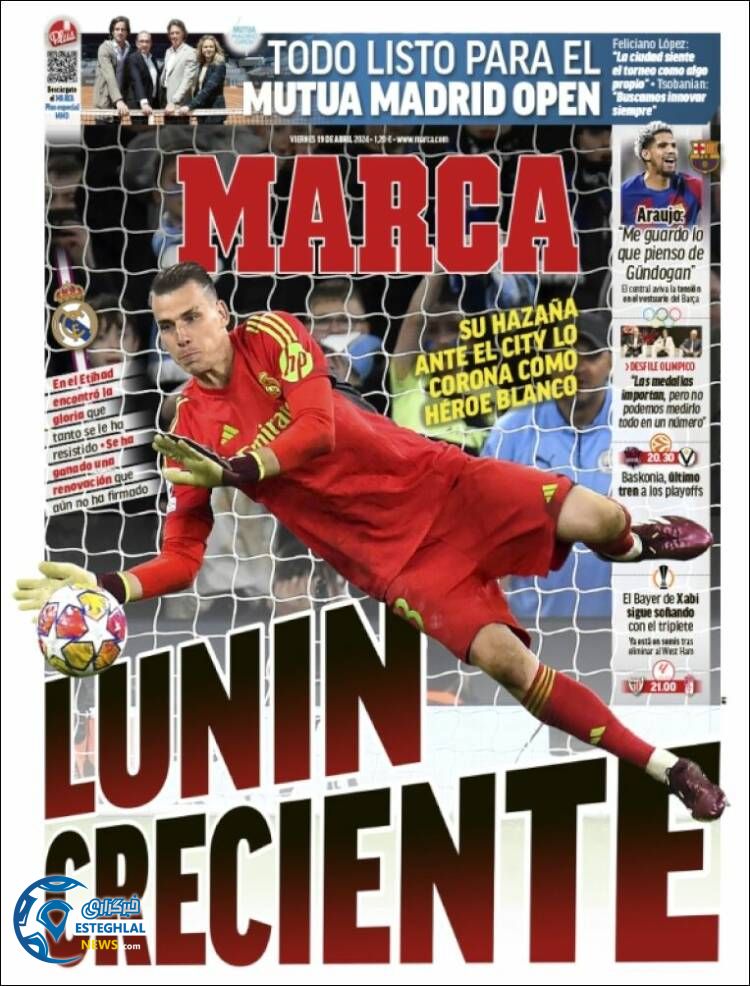 روزنامه ورزشی نارکا جمعه 31 فروردین 1403 