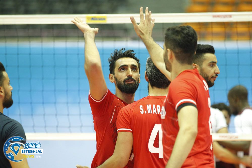 دیدار تیم های ملی والیبال ایران و قطر