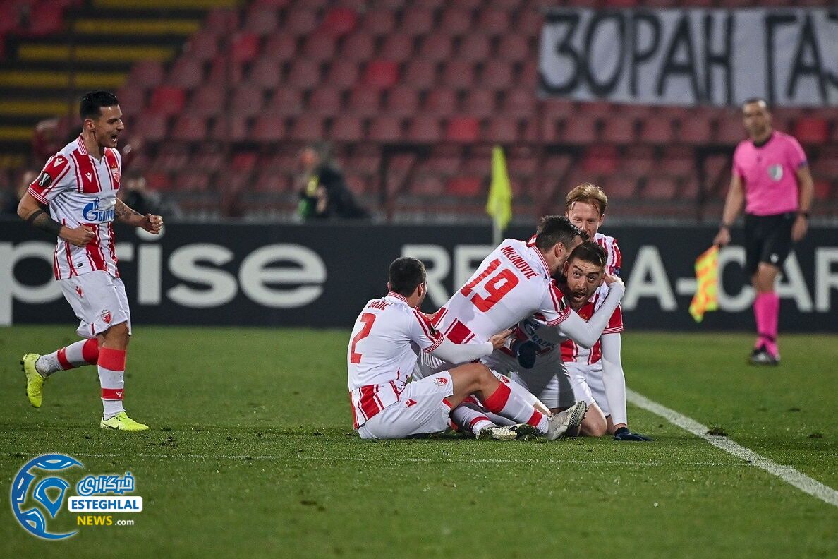 ستاره سرخ بلگراد 2-2 آث میلان