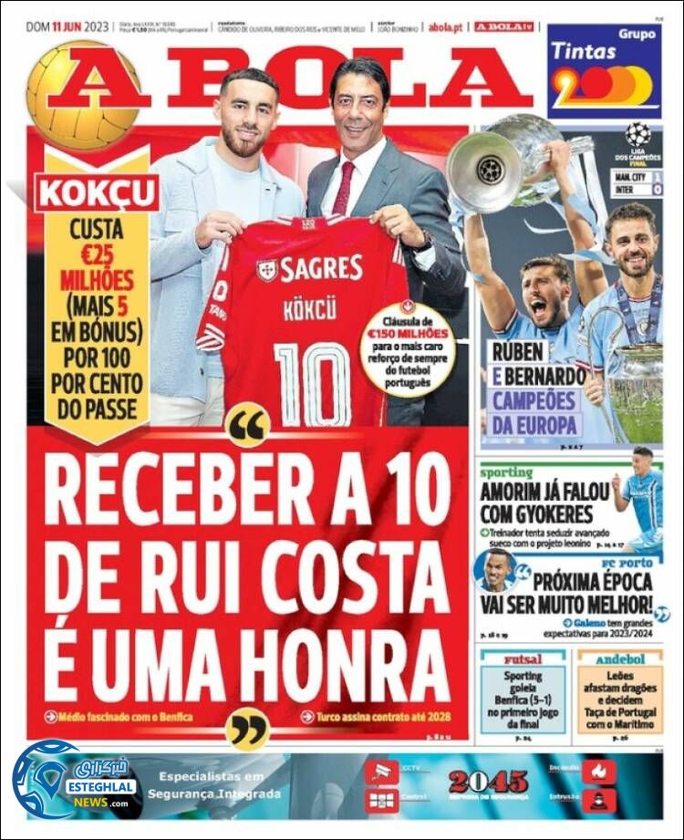 روزنامه ورزشی آبولا یکشنبه 21 خرداد 1402 