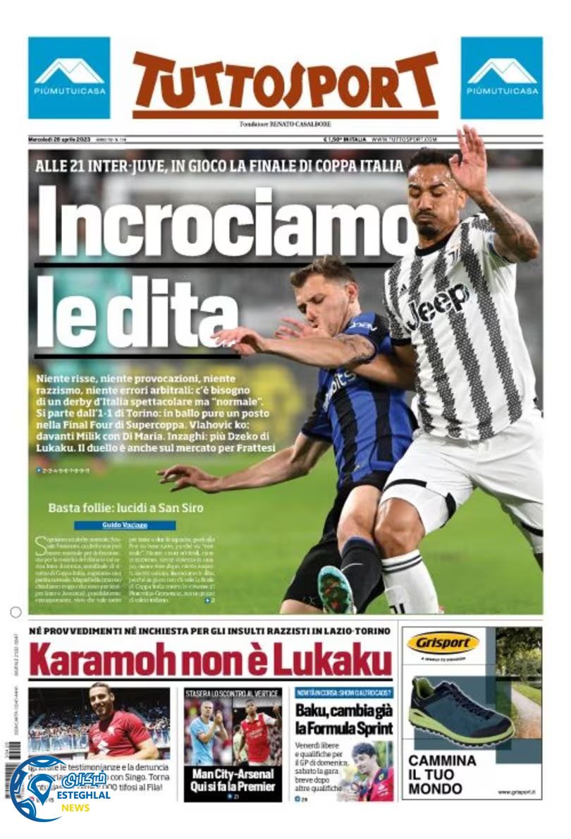 روزنامه ورزشی توتو اسپورت چهارشنبه 6 اردیبهشت 1402 