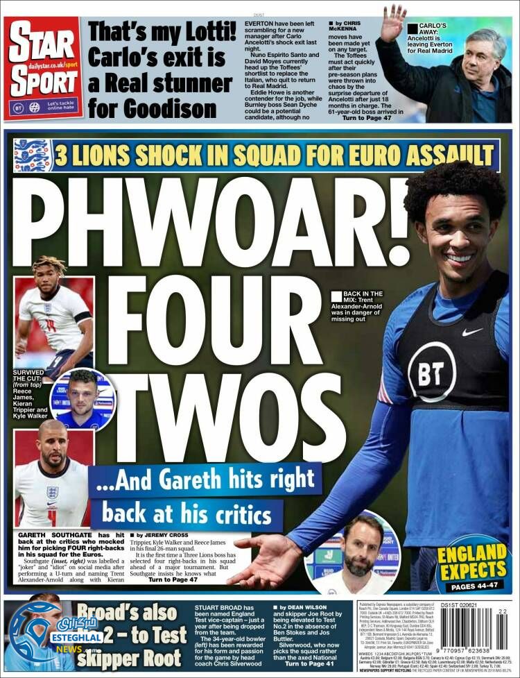 روزنامه ورزشی استار اسپورت چهارشنبه 12 خرداد 1400