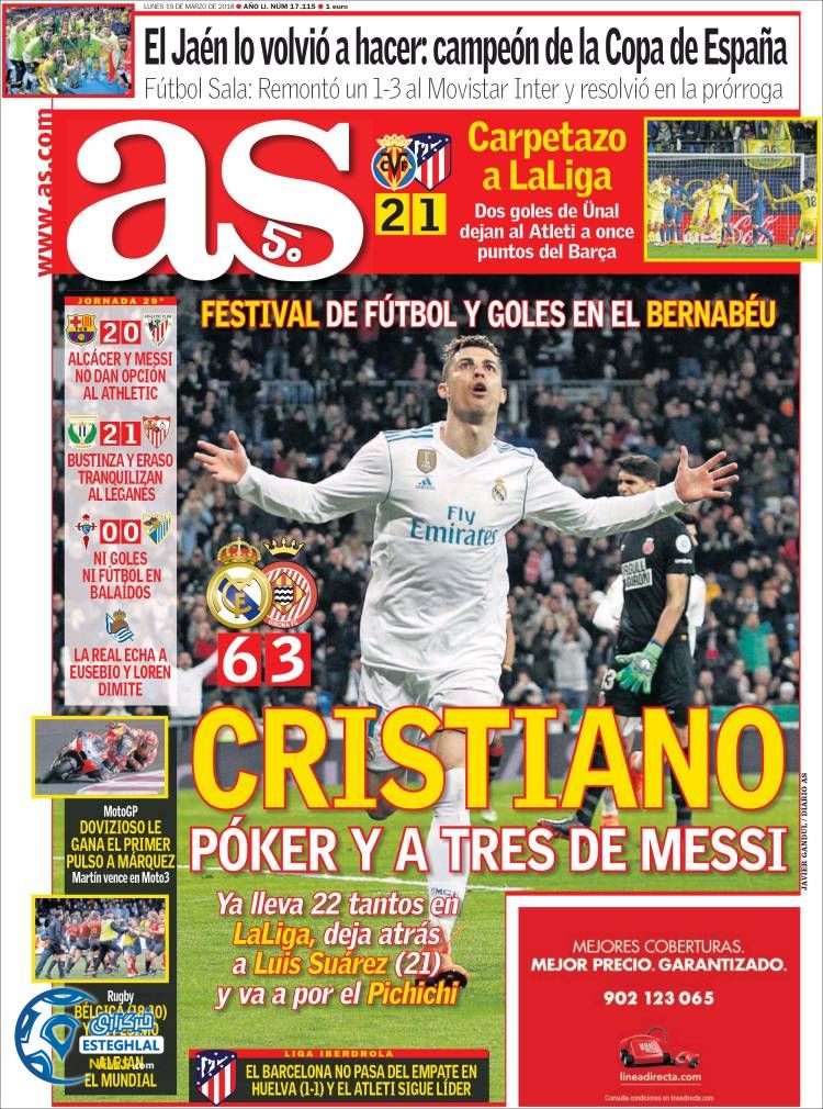 روزنامه آاس دوشنبه 28 اسفند 1396 