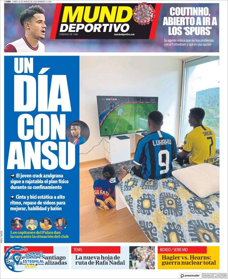 روزنامه ورزشی موندو دپورتیوو دوشنبه 11 فروردین 1399