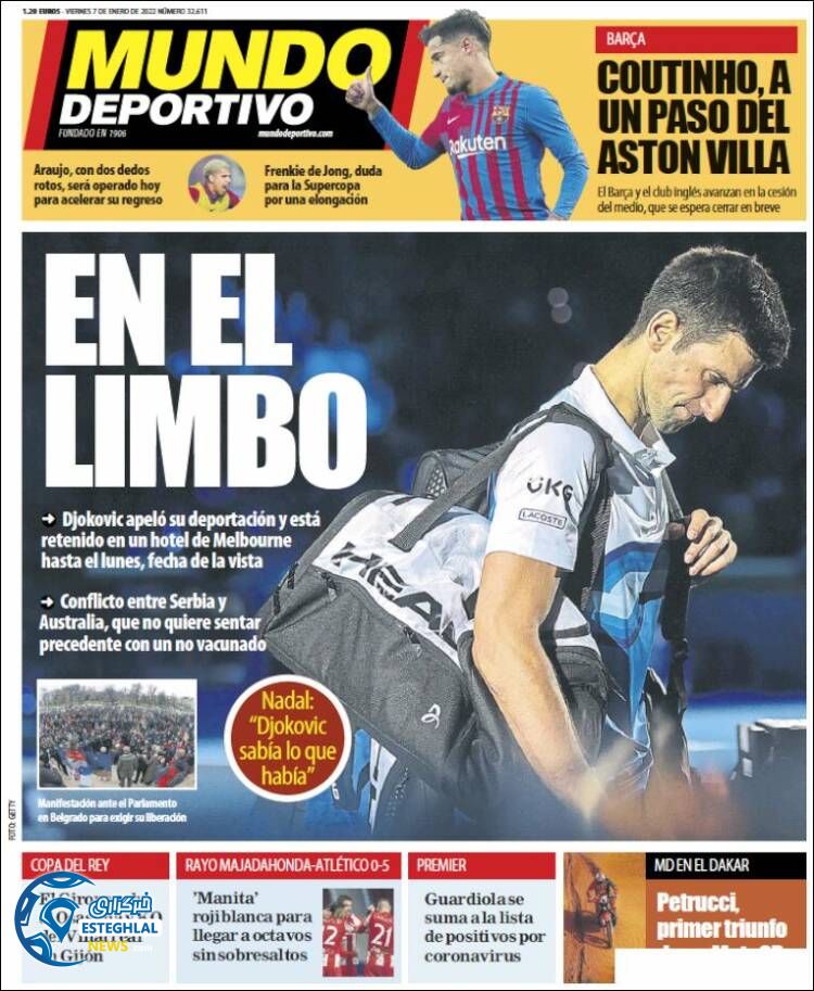 روزنامه ورزشی موندو دپورتیوو شنبه 18 دی 1400