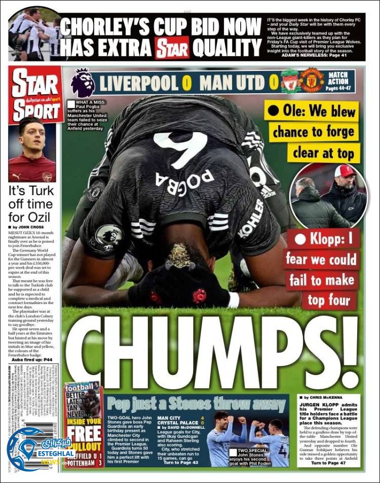 روزنامه ورزشی استار اسپورت دوشنبه 29 دی 1399