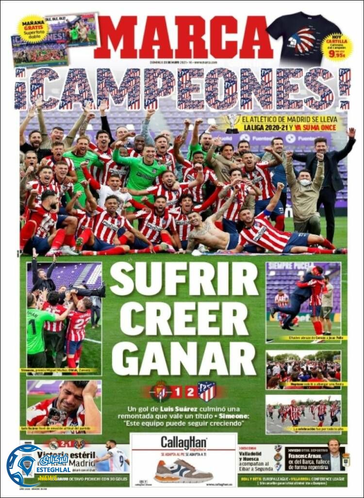 روزنامه ورزشی مارکا یکشنبه 2 خرداد 1400