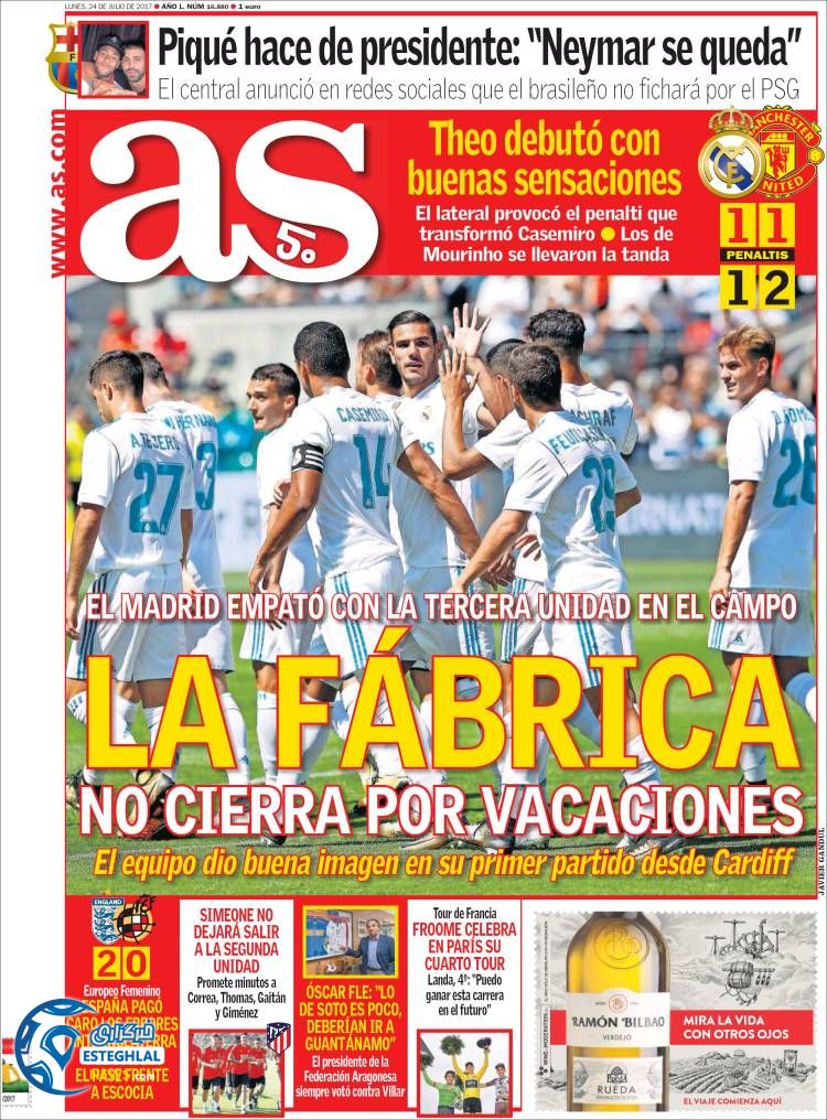 روزنامه آ اس 2 مرداد