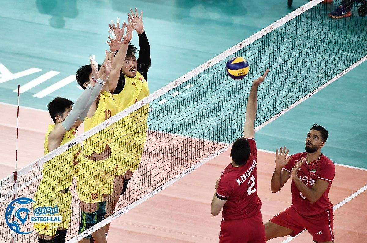 ذیذار تیم ملی والیبال چین و ایران