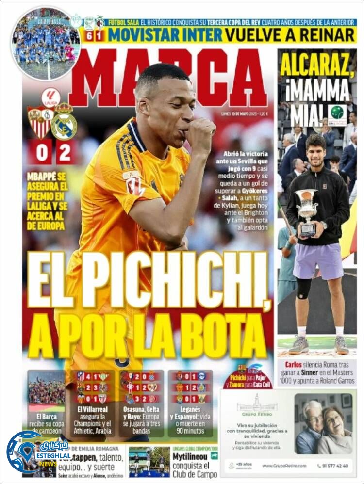 روزنامه ورزشی مارکا دوشنبه 29 اردیبهشت 1404  