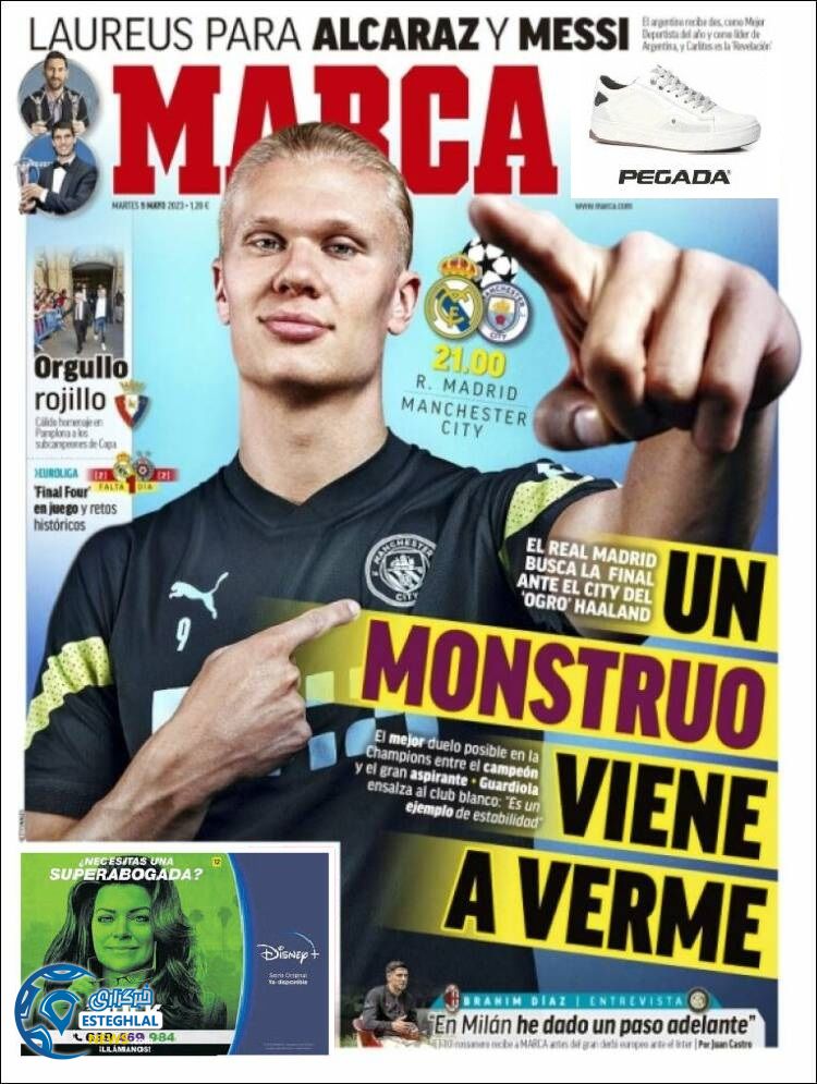 روزنامه ورزشی مارکا سه شنبه 19 اردیبهشت 1402  