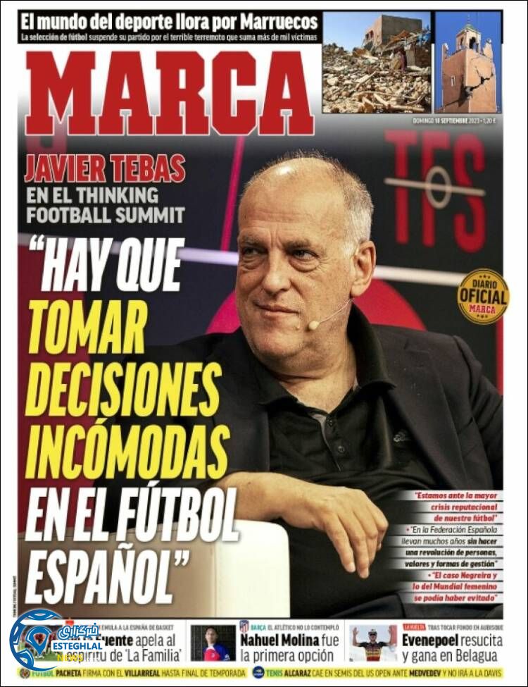 روزنامه ورزشی  مارکا یکشنبه 19 شهریور 1402 