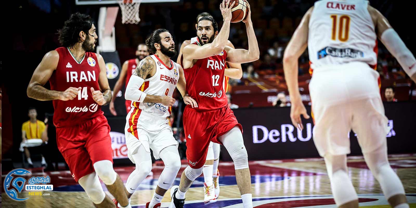 دیدار تیم ملی بسکتبال ایران واسپانیا