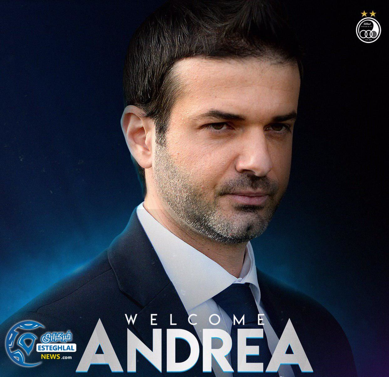 خوش آمد گویی باشگاه استقلال یه آندره‌آ استراماچونی