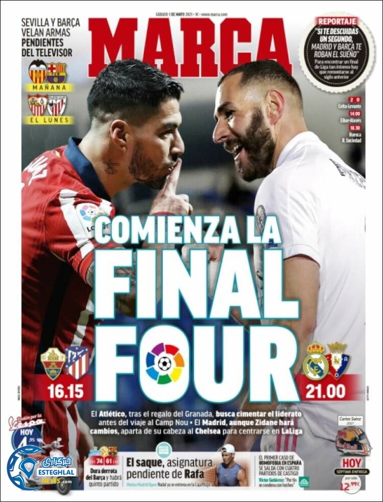 روزنامه ورزشی مارکا شنبه 11 اردیبهشت 1400