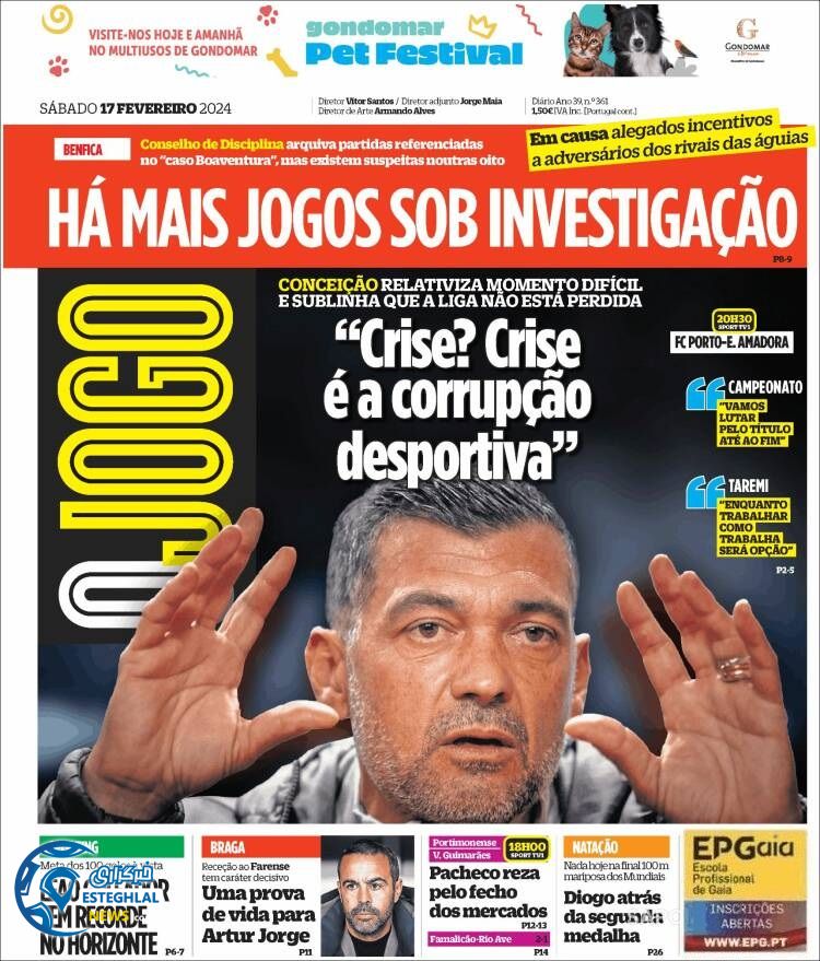 روزنامه  ورزشی اوجوگو شنبه 28 بهمن 1402 